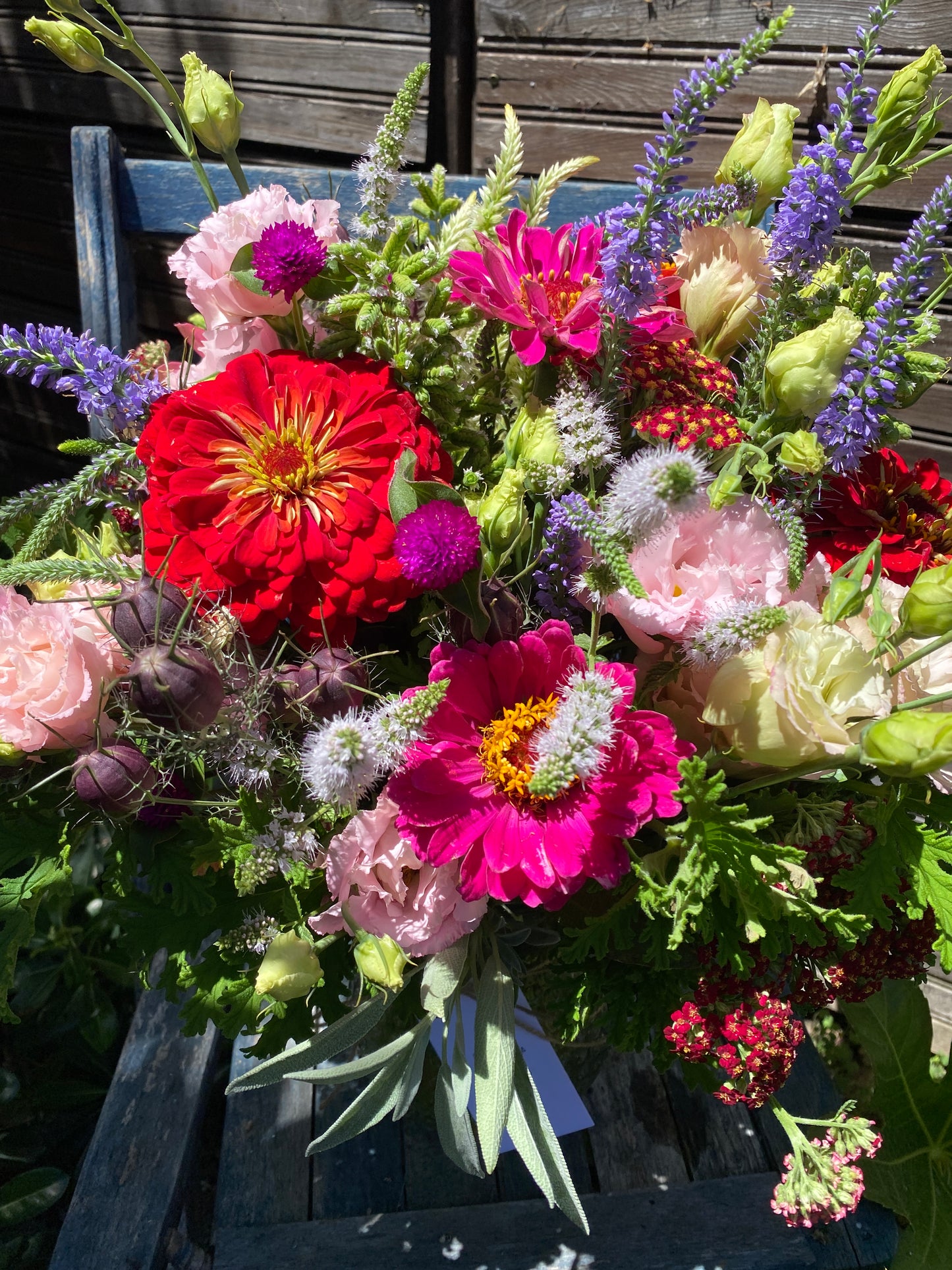 Summer Garden-pinks, purples and reds