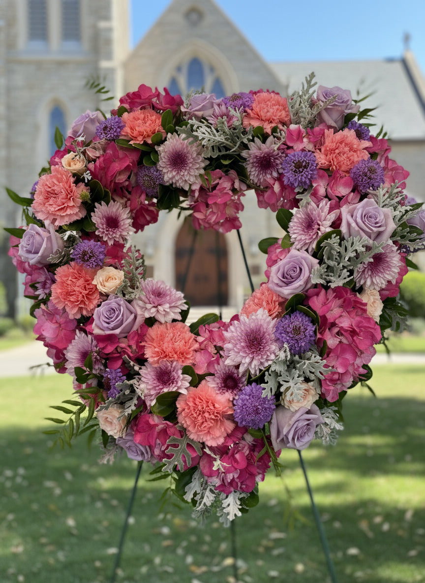 Pink and Lavender Heart Tribue