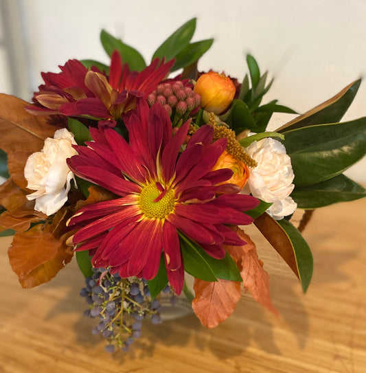 Fall Bubble Bowl Arrangement